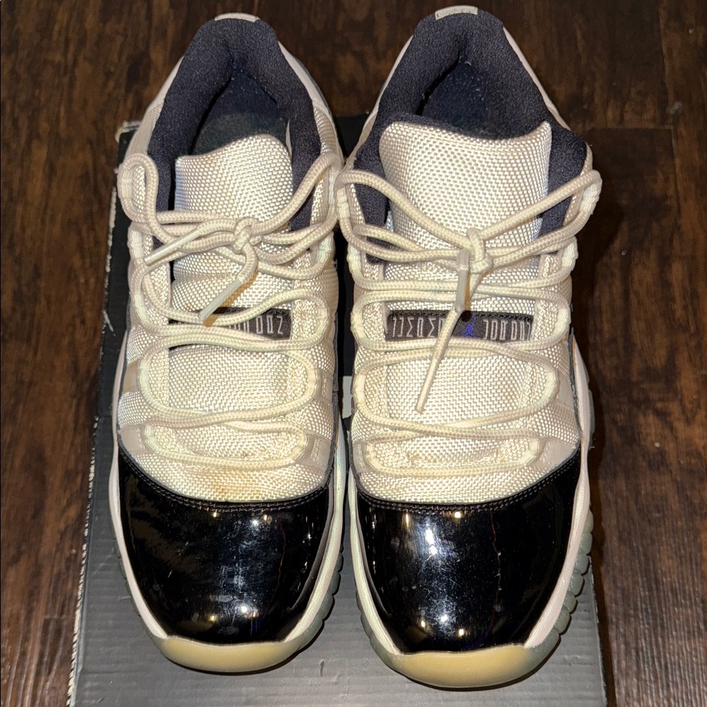 Jordan Kids Black and Cream Sneakers CONCORD